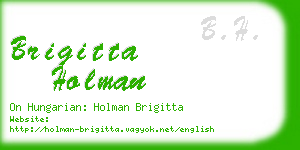 brigitta holman business card